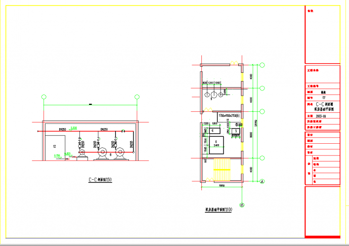 某地集中供热热水锅炉设计CAD图纸_图1