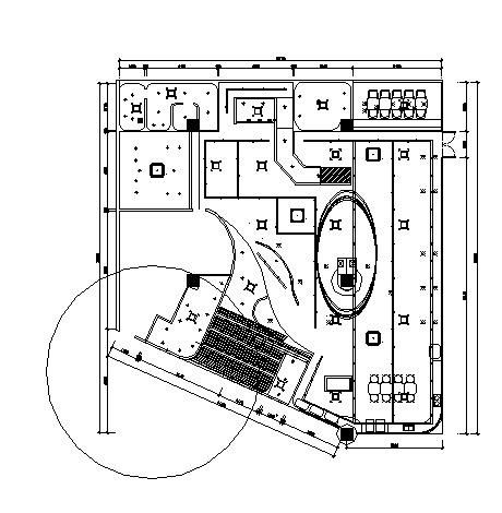 某咖啡馆餐厅平面系统图-图二