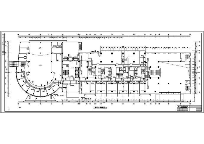 某五星宾馆地下2层全套空调通风系统cad平面图纸_图1