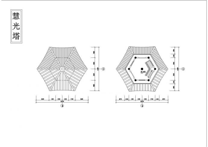 某古塔砖混结构CAD详细大样设计图纸_图1