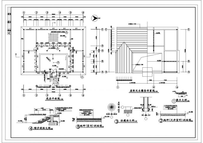 某准提庵建筑CAD设计全套构造完整施工图_图1