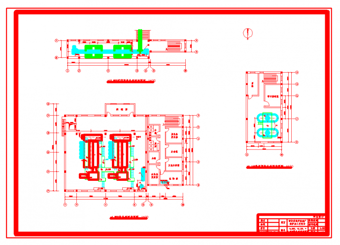 某地西安某医疗器械厂锅炉房工艺设计CAD图纸_图1