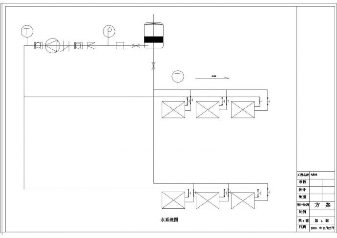 办公楼设计_工厂办公楼空调整套cad平面设计施工图纸_图1