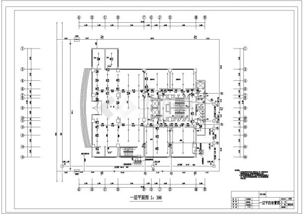 某高层酒店给排水CAD完整设计构造全套图-图二