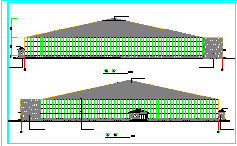 3138.48平米局部二层海珍品养殖大棚建筑cad施工图设计-图一