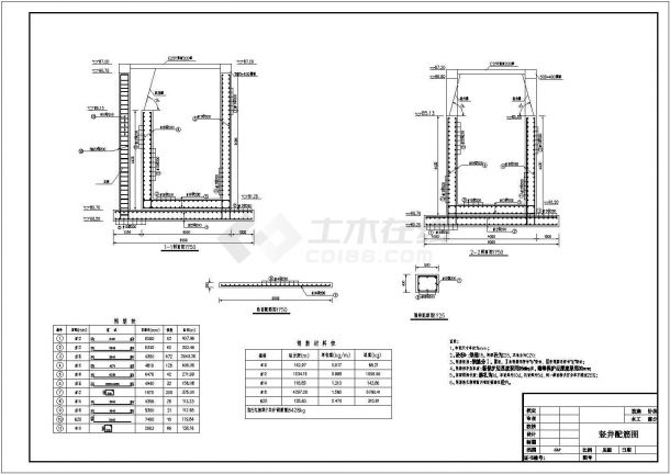 某小(二)型水库竖井除险加固工程设计cad施工图-图一