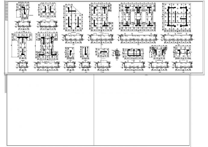 详细住宅楼桩基cad平面结构施工图_图1