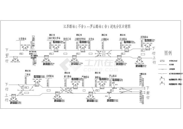 某送电分区CAD详细构造大样示意图-图一