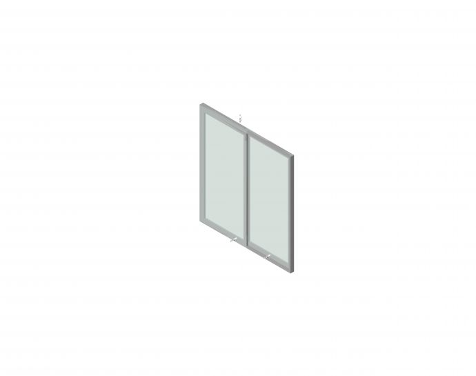 窗嵌板_70-90系列双扇推拉铝窗_图1