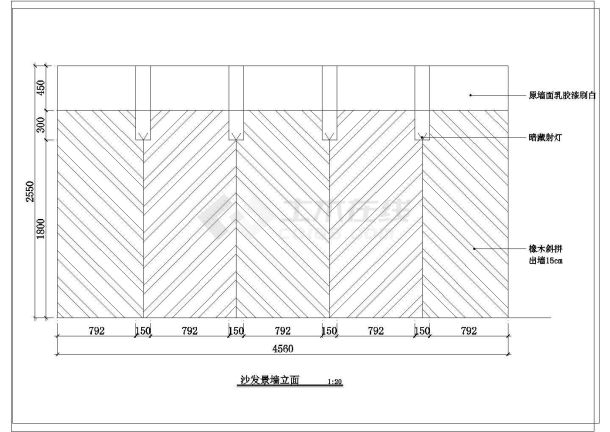 大三居室室内家装设计全套cad施工图纸-图一