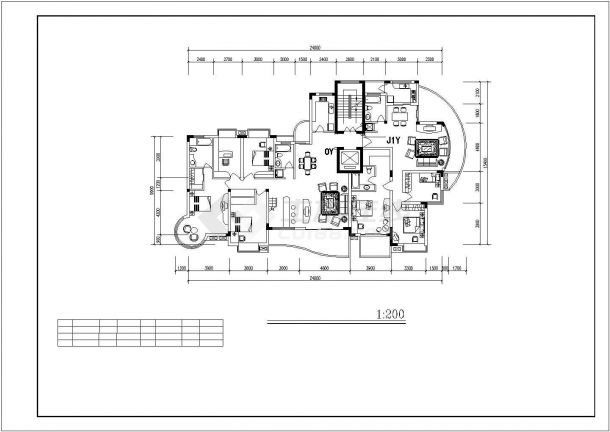保定市某小区4300+5400平米两栋10层框架结构住宅楼建筑设计CAD图纸-图二