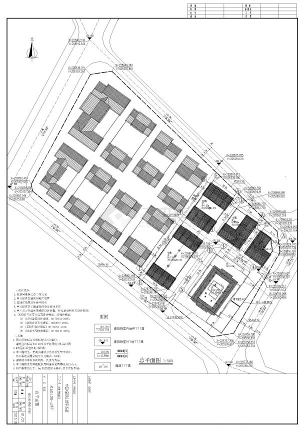 茶都4套2层沿街商铺建筑设计施工图-图一