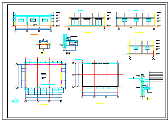 长54米 宽15米 单层机器厂动力房建施cad图纸-图二
