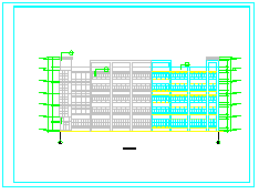 长61.5米 宽54米 5层9522.2平米现代厂房建施cad图纸_图1