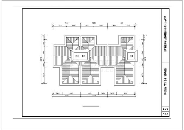 南通市建阳村某2层砖混结构现代化别墅楼建筑设计CAD图纸（含总图）-图一