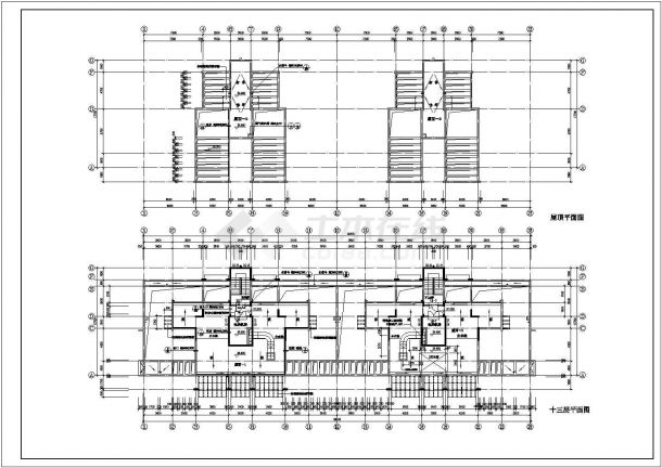 多层居民楼建筑规划CAD布置图-图二