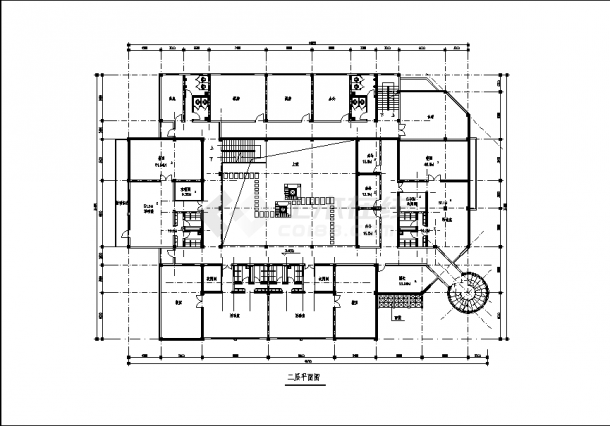 3层幼儿园社区服务中心建筑方案设计施工cad图纸-图一