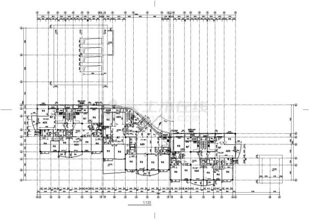 某地区高层住宅建筑CAD图纸-图二