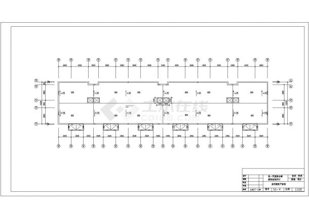 某2661.77平米五层框架结构商住楼设计cad全套建筑施工图（含设计说明，含结构设计，含工程量计算、清单计价、基础定额）-图一