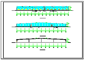 长105米 宽100米 单层钢结构厂房建施结cad施工图纸-图二