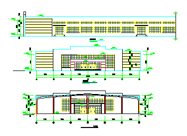 长133.44米 宽45.6米 1层生产车间厂房建筑cad施工图纸