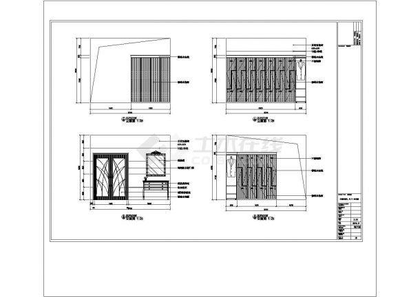 400平米洗浴中心装修图（含效果 ）非常标准cad图纸设计-图二