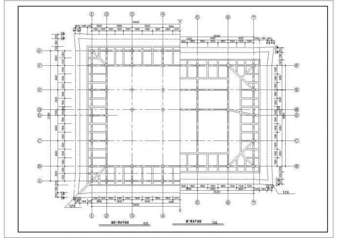 某大雄宝殿建筑CAD详细构造施工图纸_图1