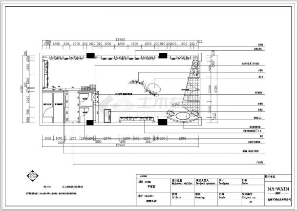 某地两层商场建筑CAD设计施工图-图一