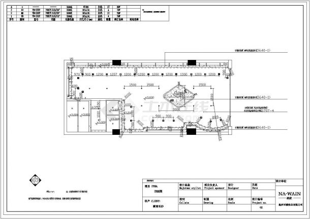 某地两层商场建筑CAD设计施工图-图二