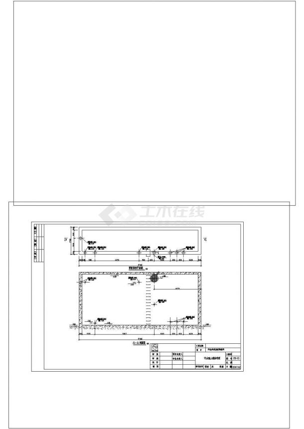 [北京]体育馆网球中心污水处理非常标准CAD图纸设计（处理技术：消毒,生物膜法,其他）-图二
