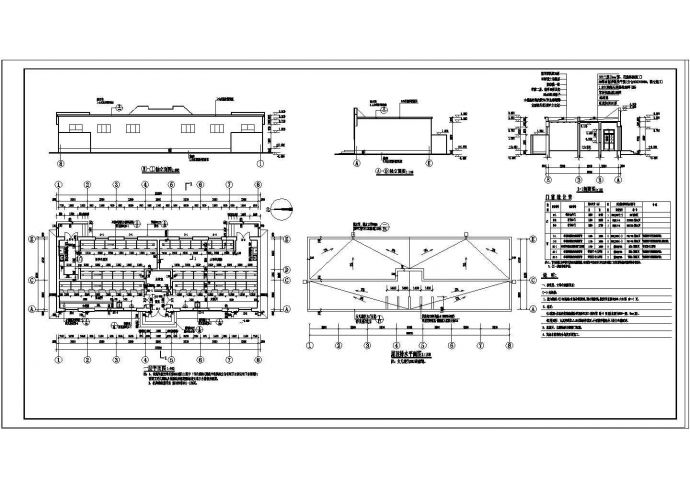 某地两套学校公共厕所建筑cad施工图纸_图1