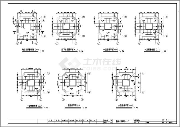 【杭州】某景区七层仿古佛塔全套建筑施工设计cad图(含塔剖面图)-图二