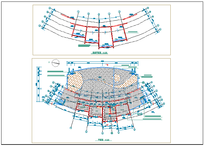 某合肥市文化广场CAD全套设计构造图纸_图1
