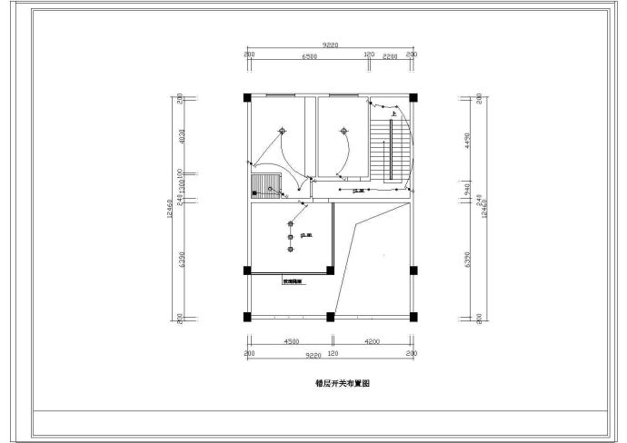 某会计律师事务所办公区室内装修设计cad施工图_图1