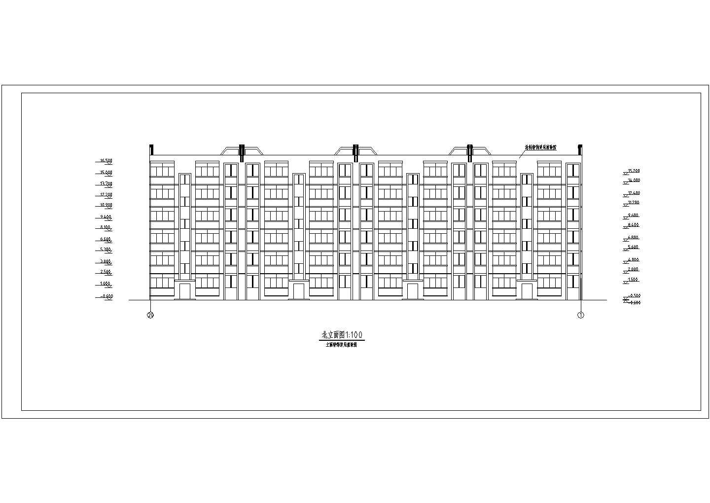 某3406.56㎡六层砖混住宅楼设计cad结构施工图（含设计说明，含工程量清单，含报价表）