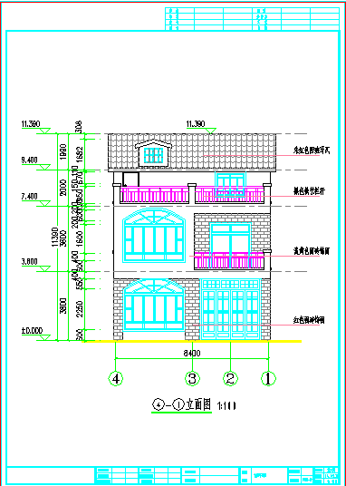 廊坊三层别墅设计CAD大样构造节点图_图1