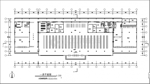 2层4078平米二级公路客运站建筑设计施工cad图纸，含设计说明-图一