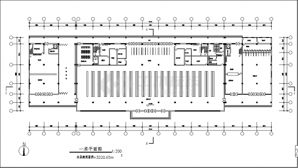 2层4078平米二级公路客运站建筑设计施工cad图纸含设计说明