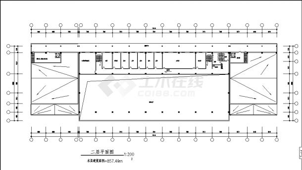 2层4078平米二级公路客运站建筑设计施工cad图纸，含设计说明-图二