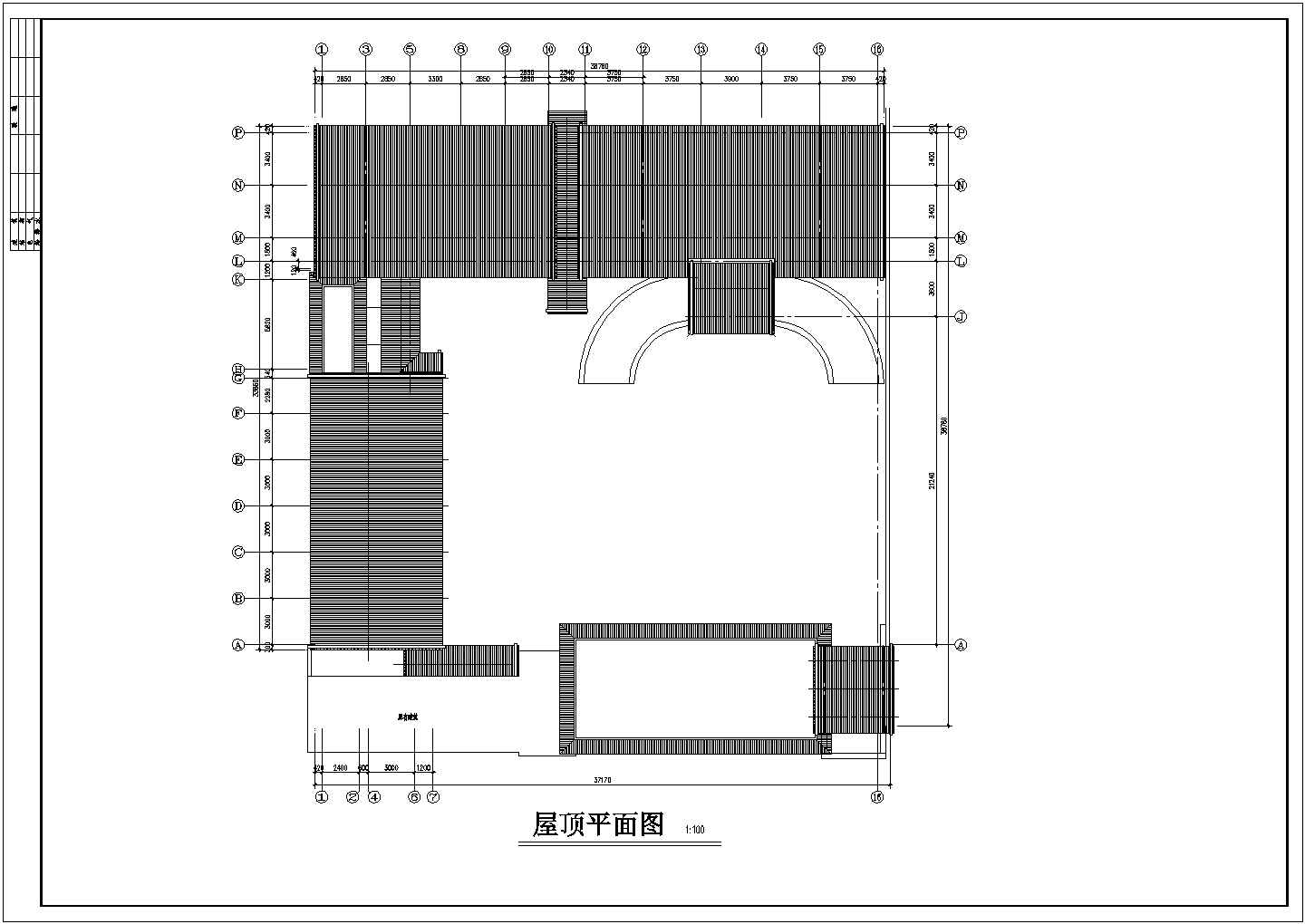 某北京四合院式别墅CAD完整建筑设计大样施工图纸
