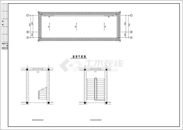 某藏式学生宿舍CAD框架结构施工设计大样图纸-图二