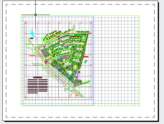 某一万多平米小区（含商铺、住宅）总平面规划图_图1