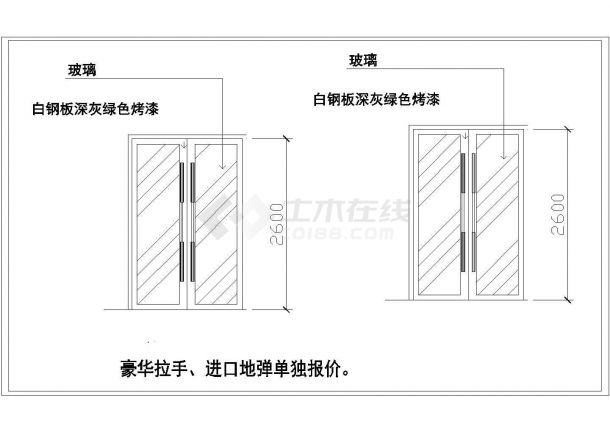 某图书馆装修CAD大样详细构造施工图纸-图一