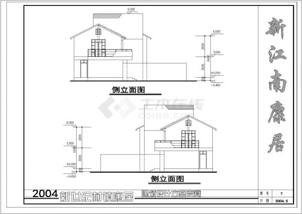 某198m2二层江南农村住宅建筑设计图（含说明）-图一