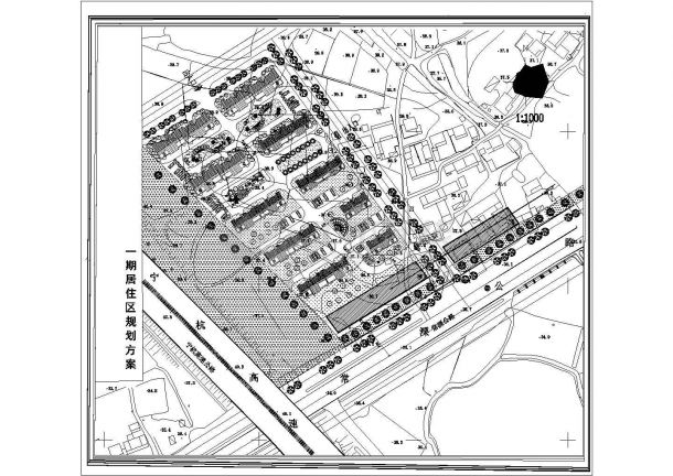 某居住区CAD详细大样建筑施工规划方案-图一