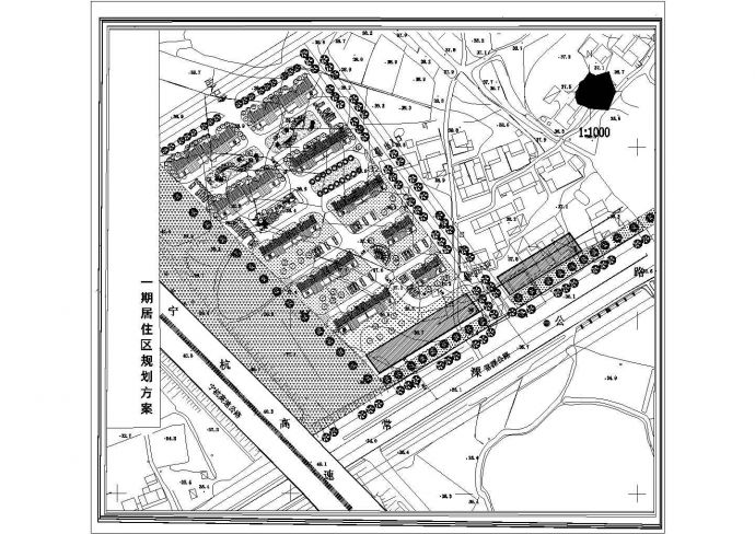某居住区CAD详细大样建筑施工规划方案_图1