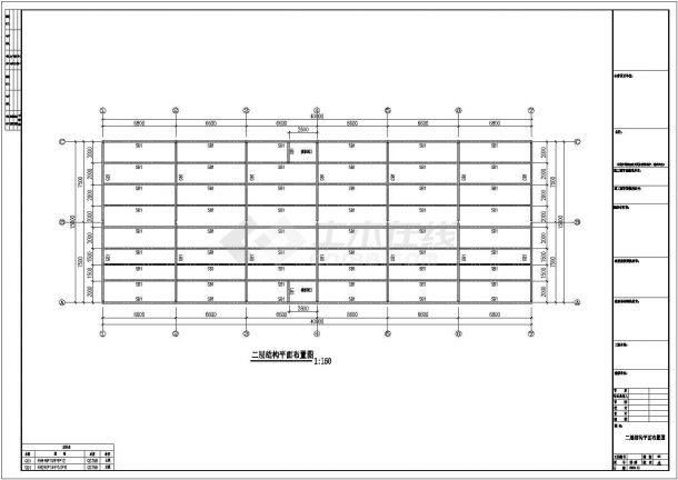 某15米×40米钢结构厂房工程设计CAD全套结构施工图-图二