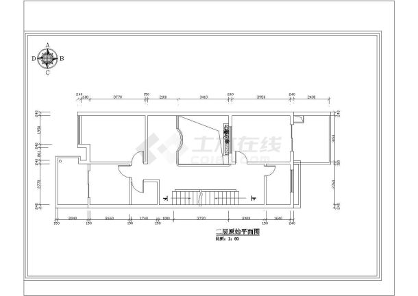 万科四季花城某别墅装饰施工套图CAD图纸-图二