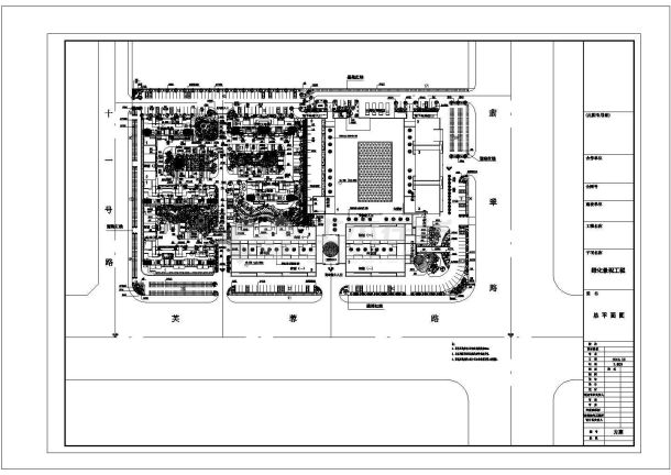 居住区景观图纸非常标准cad图纸设计-图一
