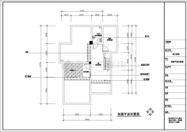 [浙江]某三层联排别墅室内装修CAD设计完整图-图二